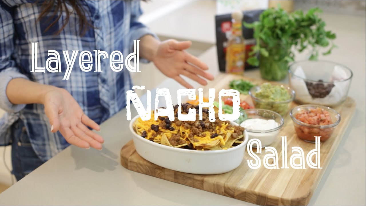 Quick & Easy Vegan Recipes with Daniella Monet // Layered Nacho Salad