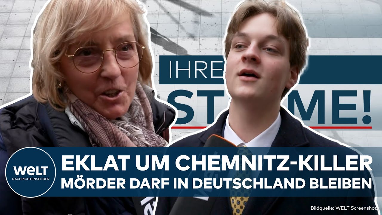 CHEMNITZ-KILLER: Syrer wird früher entlassen - und nicht abgeschoben! Das sagen die Deutschen