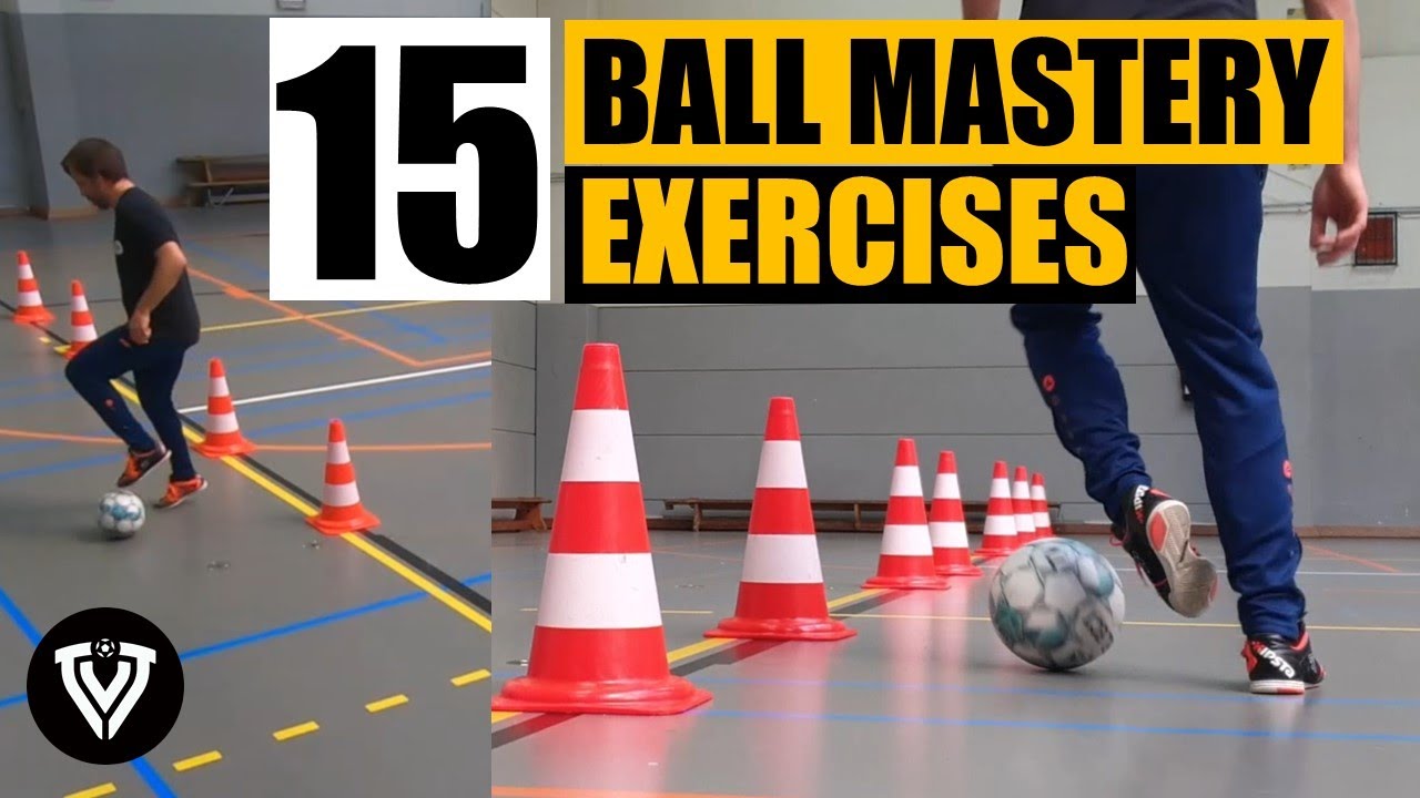 15 Ball Mastery Exercises | Football - Soccer Homework | U9 - U10 - U11 - U12