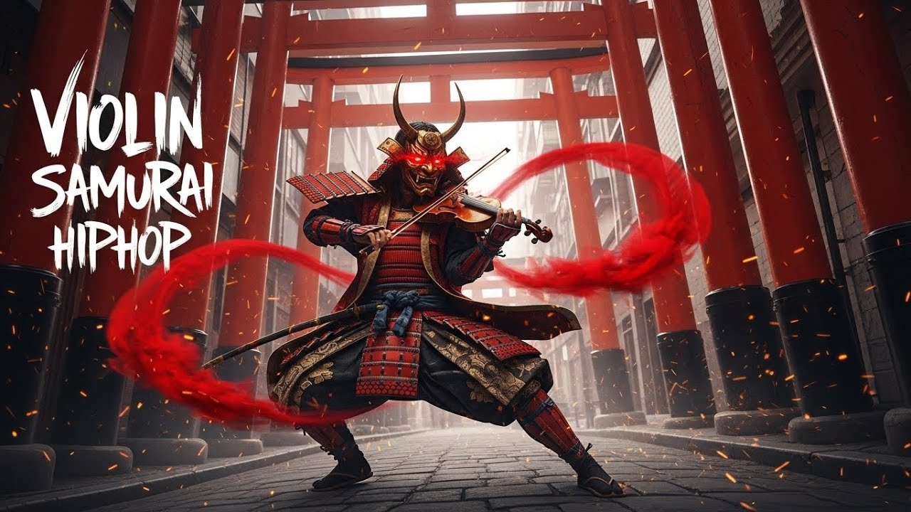 Samurai Trap Violin Playlist Mix 2025 – Ghosts moving through steel and shadow