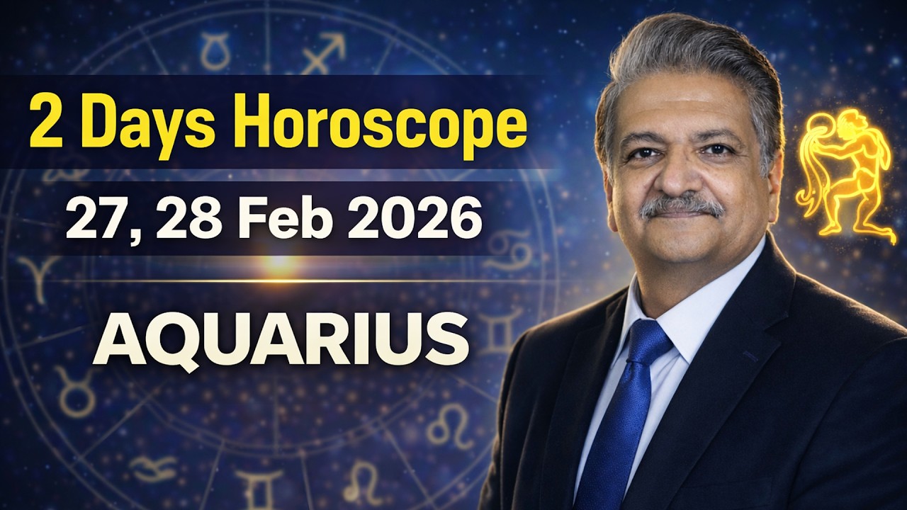 Aquarius Weekly Horoscope  | 27, 28 February 2026 |  Syed M Ajmal Rahim
