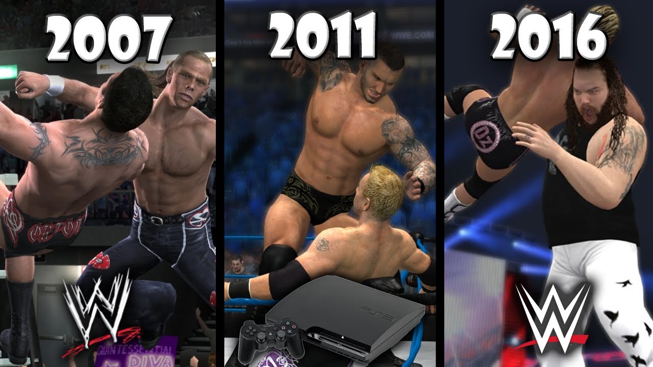 Evolución Juegos de WWE en Playstation 3 (2007-2016)