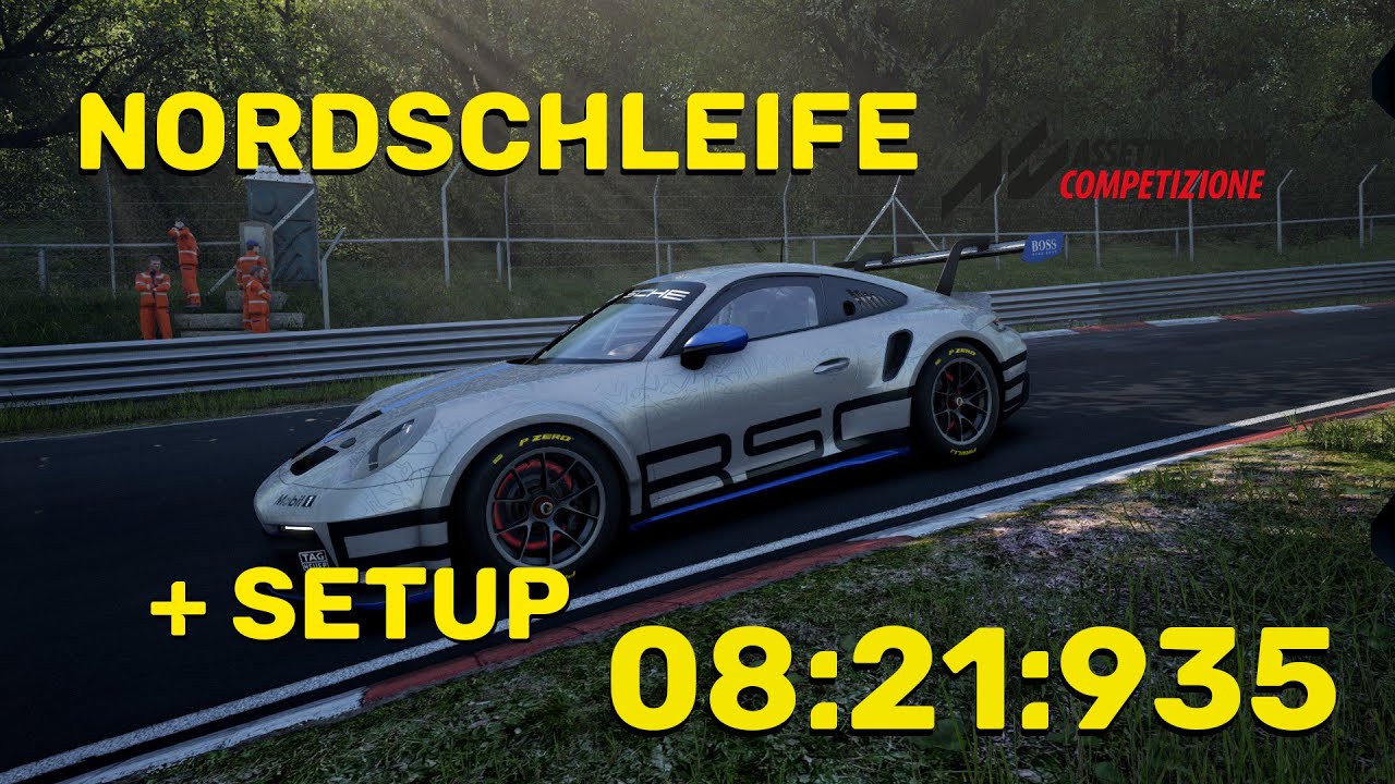 ACC Hotlap Porsche 992 GT3 CUP  @ Nordschleife - 8:21:935 W/ Free Setup