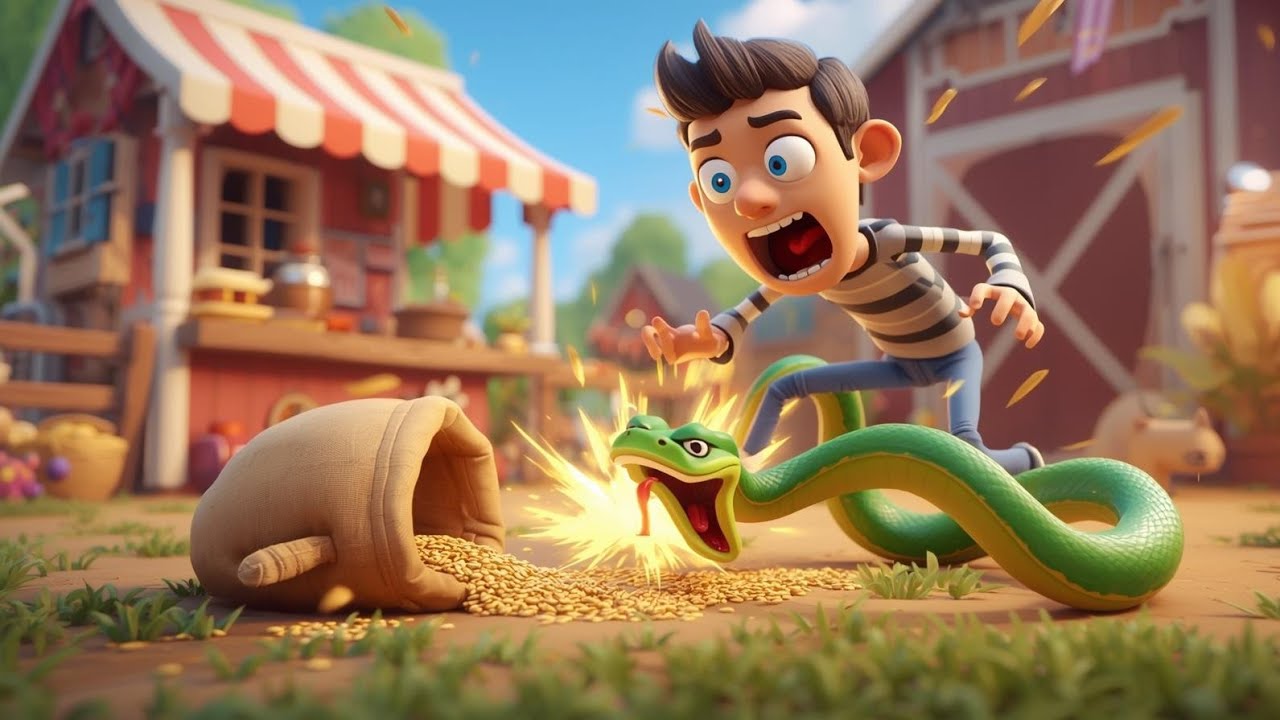Snake Attack 😱🐍 | Funny Farming Game Fail | Noob Got Bit!