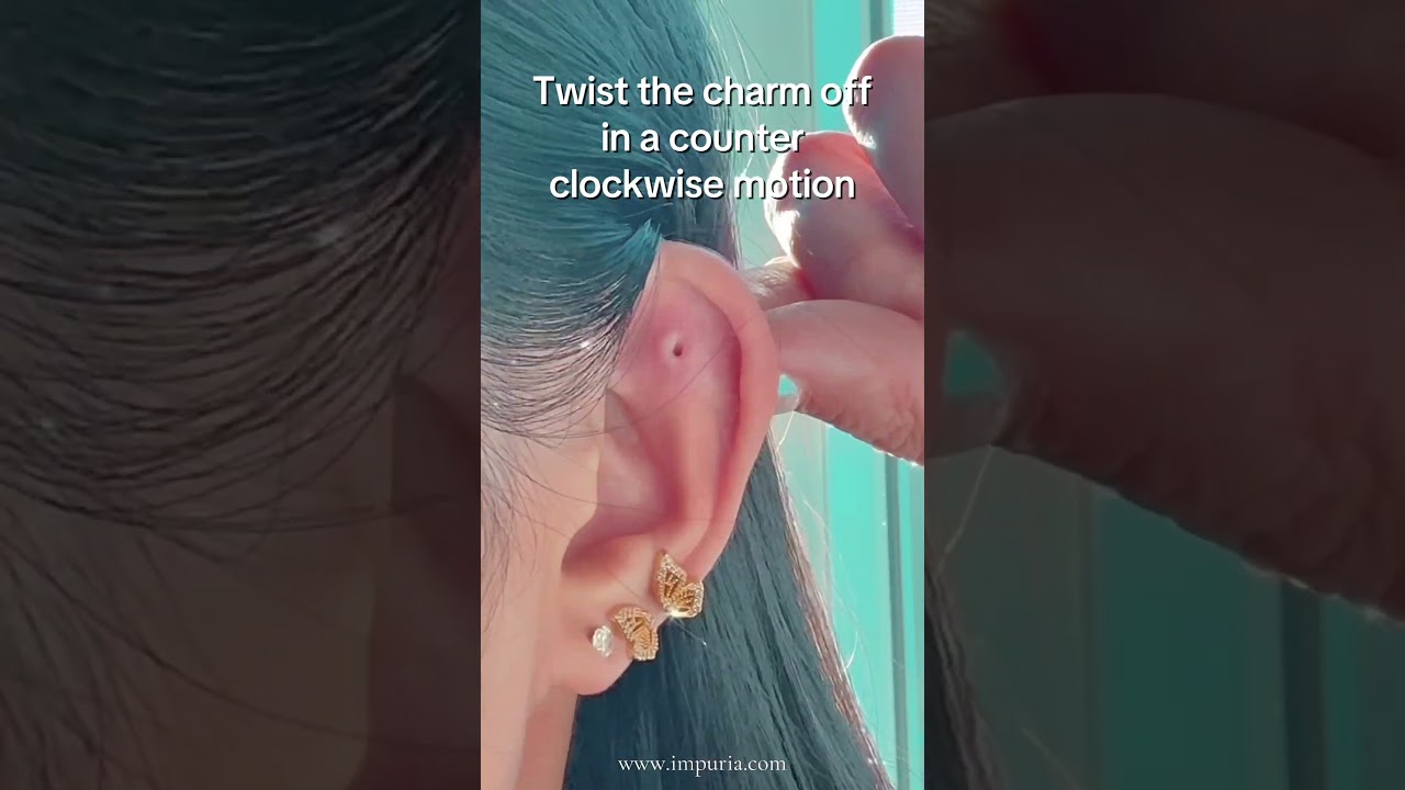 How to Remove Flat Back Studs by Impuria | Easy Piercing Jewelry Guide