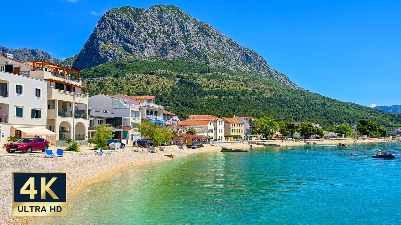 Zaostrog Croatia 4K Makarska Riviera Walking Tour 2024