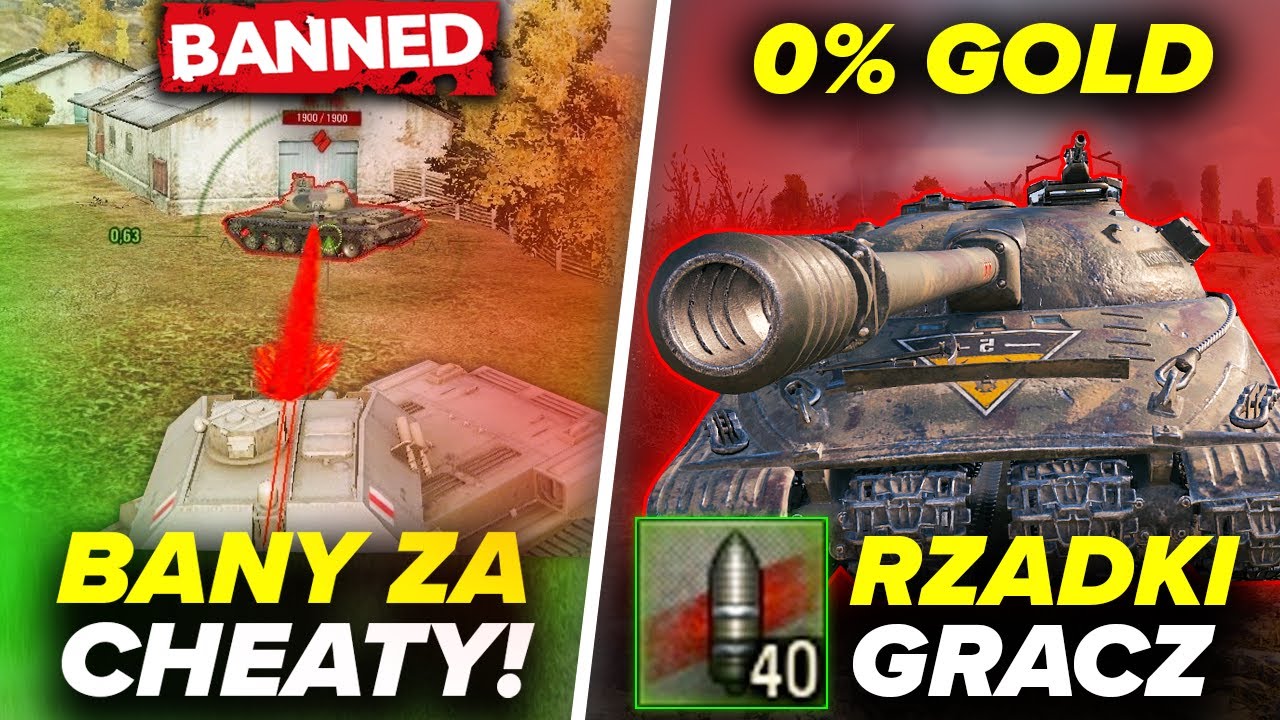 BANY ZA CHEATY, NOWY CALIBAN i RZADKI gracz w OBJECT 279 EARLY