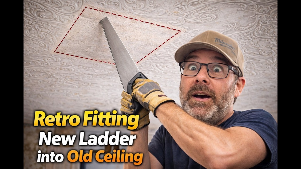 Turning this hatch around in a 1890s  lath and plaster ceiling