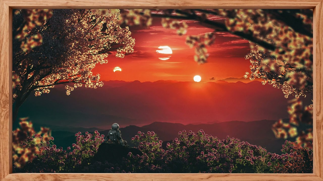 Astronaut Sunset / TV Display 4K