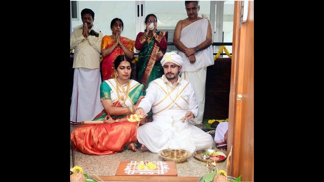 Anisha Bhat & Sagar Bhat | Vadhu Grihapravesha-SATTUMUDI | Havyaka Brahmin Tradition
