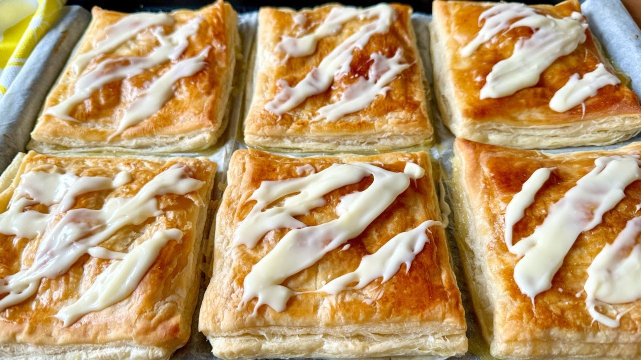 Lemon Cheesecake Puff Pastries | Delicious zesty pastry treats