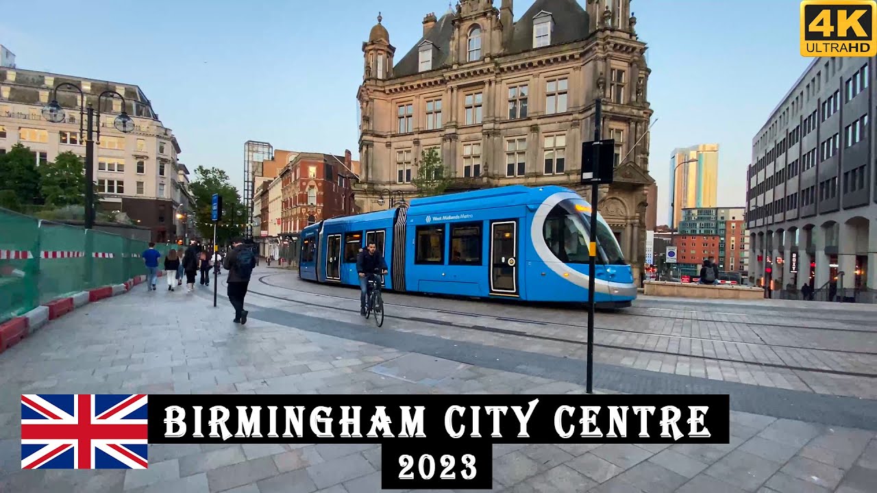 Birmingham City Centre Tour By Walk 4K | UK Travel | Stroll and Trek