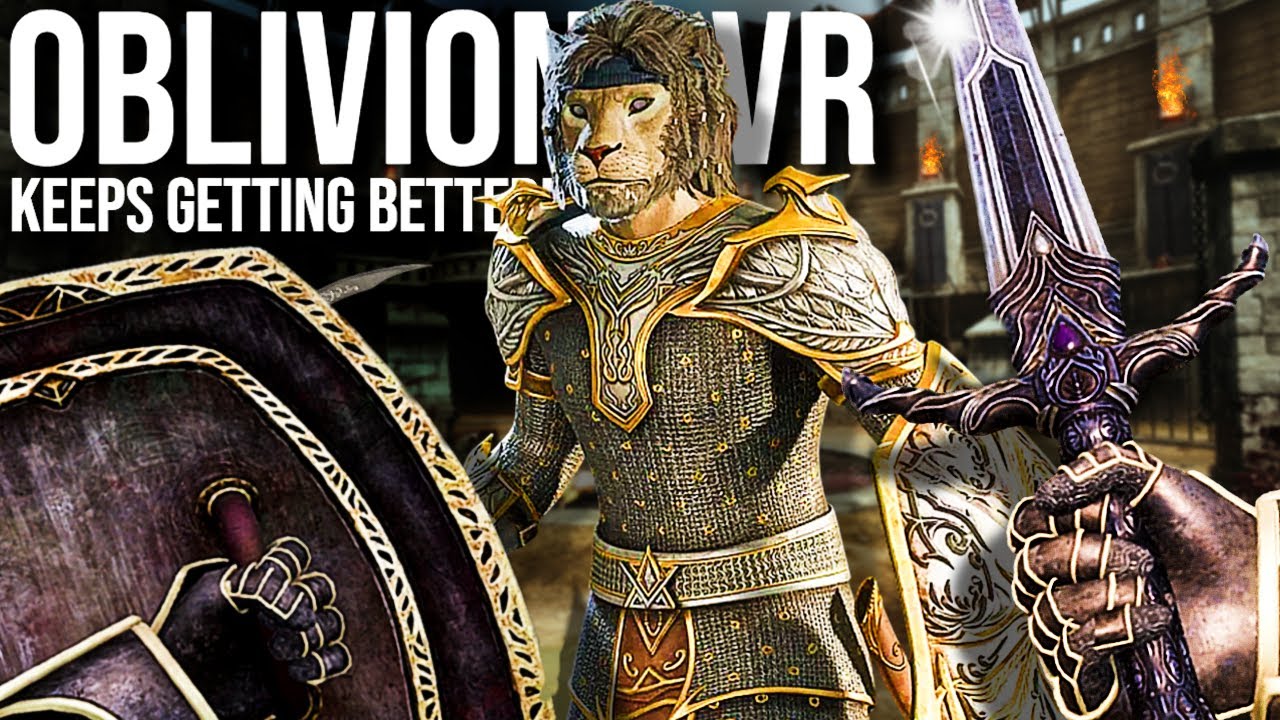 OBLIVION VR становится всё лучше! Улучшенное управление движением // Мод Oblivion Remastered VR