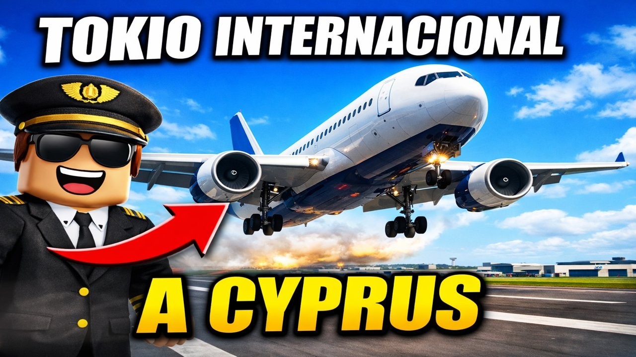 TOKIO INTERNACIONAL A CYPRUS ✈️ EL VUELO MÁS LARGO EN PTFS ROBLOX 😱 (ATERRIZAJE EXTREMO)