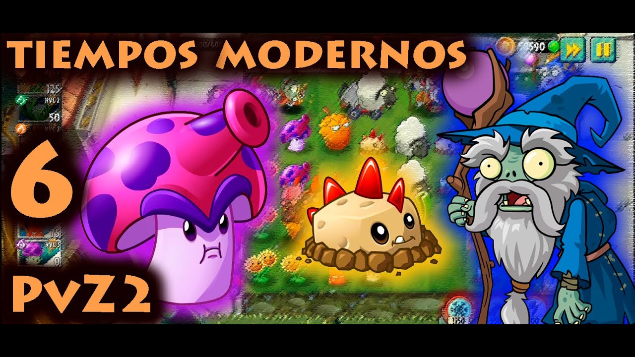 Plantas vs. Zombies 2 - Tiempos Modernos - Día 6