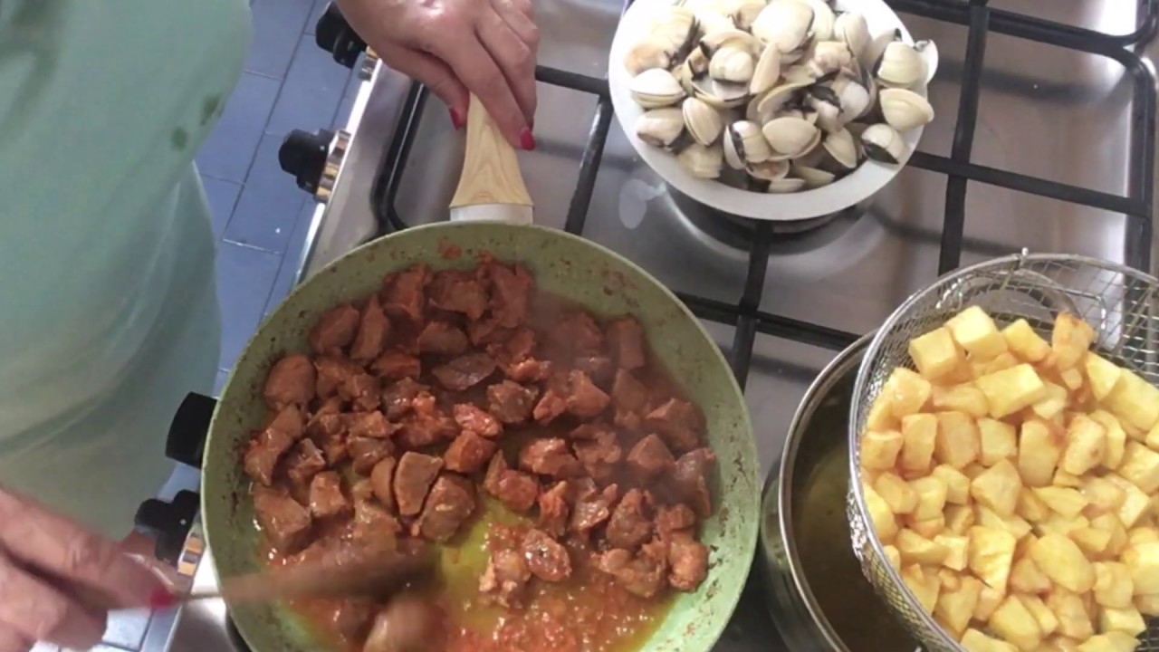 Carne de porco à Alentejana... à moda da Nandinha!