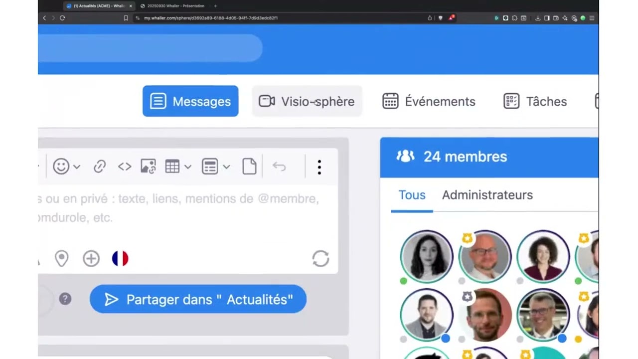 Démonstration Whaller générique