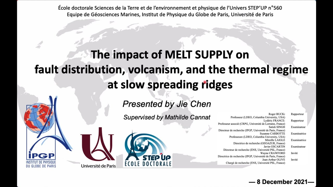 PhD Defense presentation of Jie Chen (陈杰), IPGP, Universit&egrave; de Paris