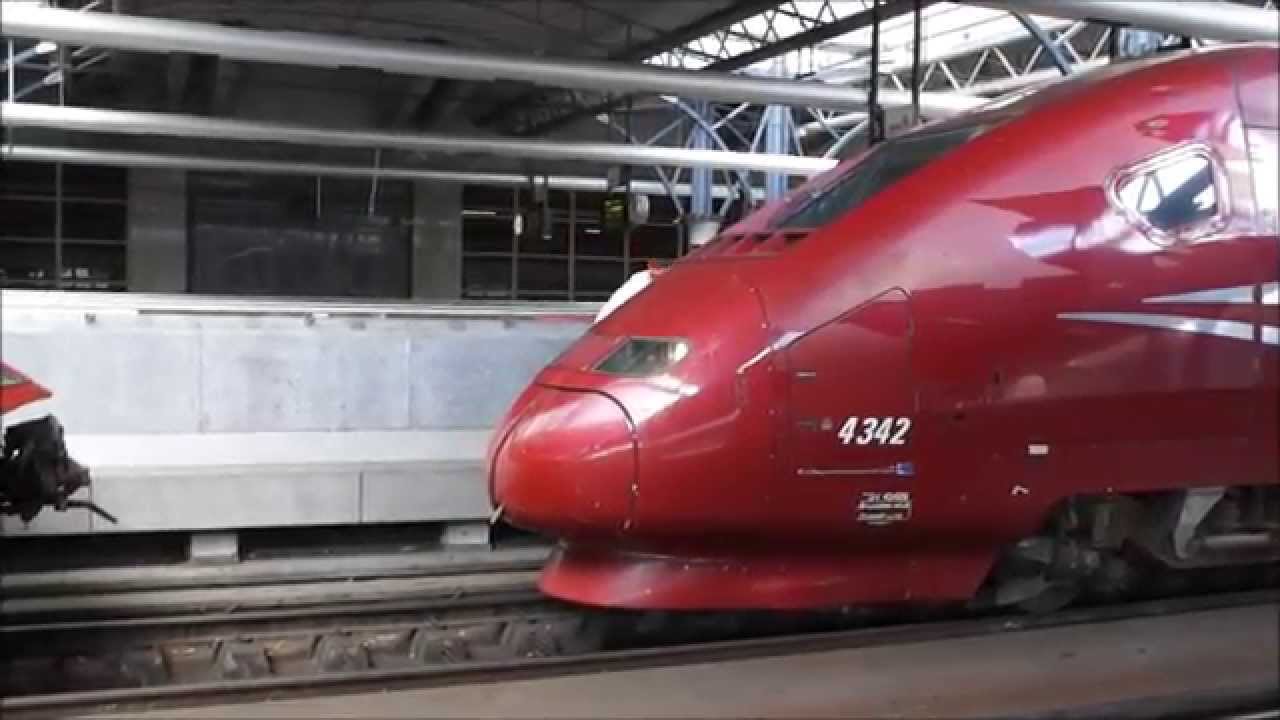 Thalys-stellen 4342 - 4532 koppelen - Brussel Zuid (2014.08.03)