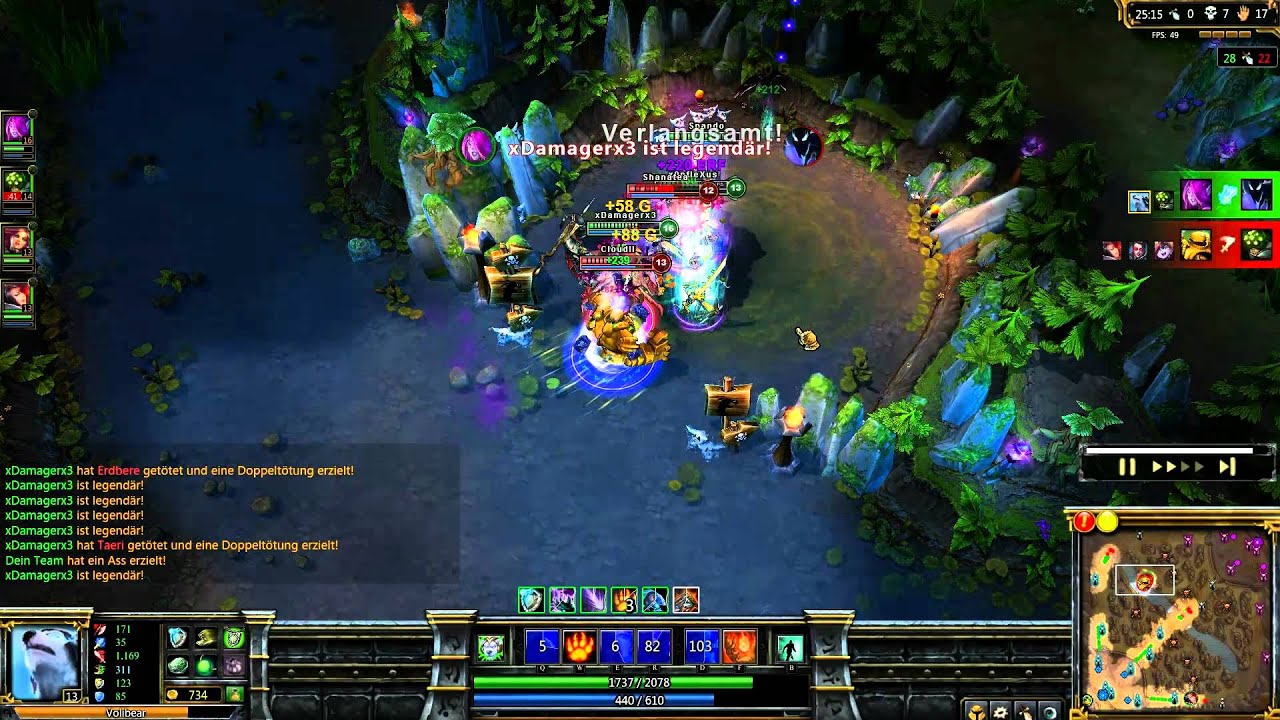 Morgana Quadra-Kill at Baron 1080p Full HD