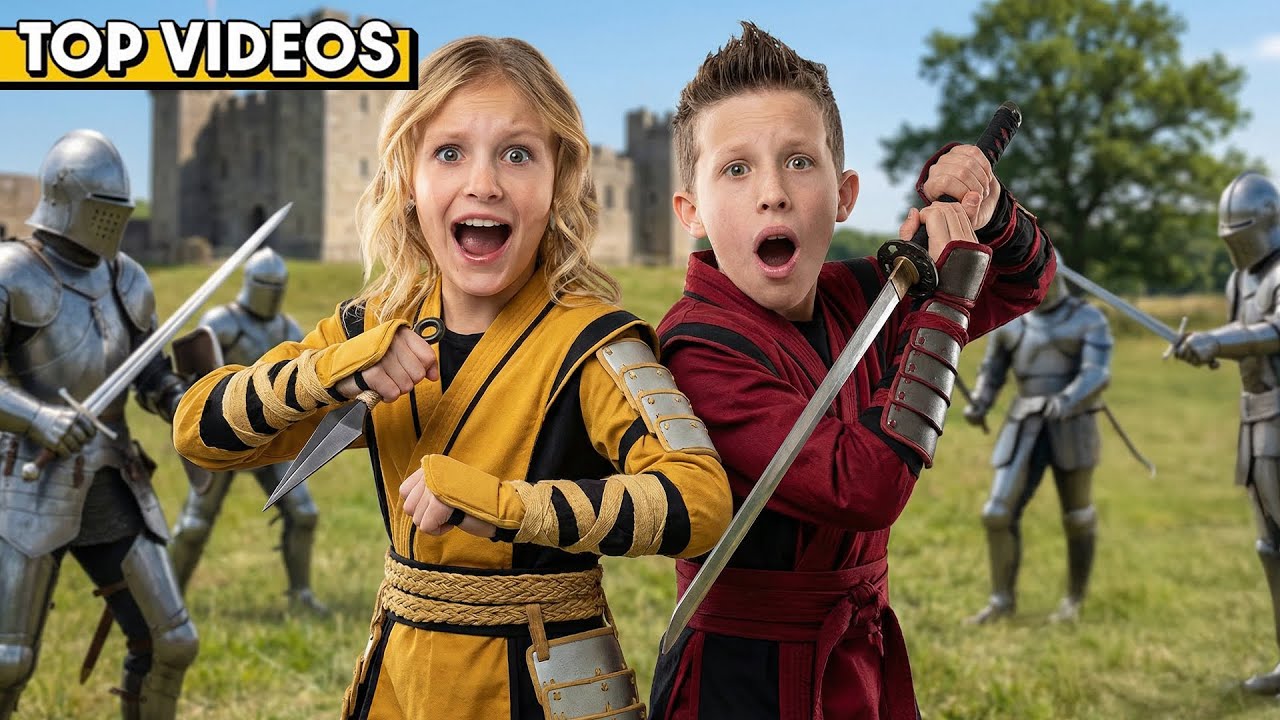 TIME TRAVEL NINJA ADVENTURES! | Ninja Kidz TV
