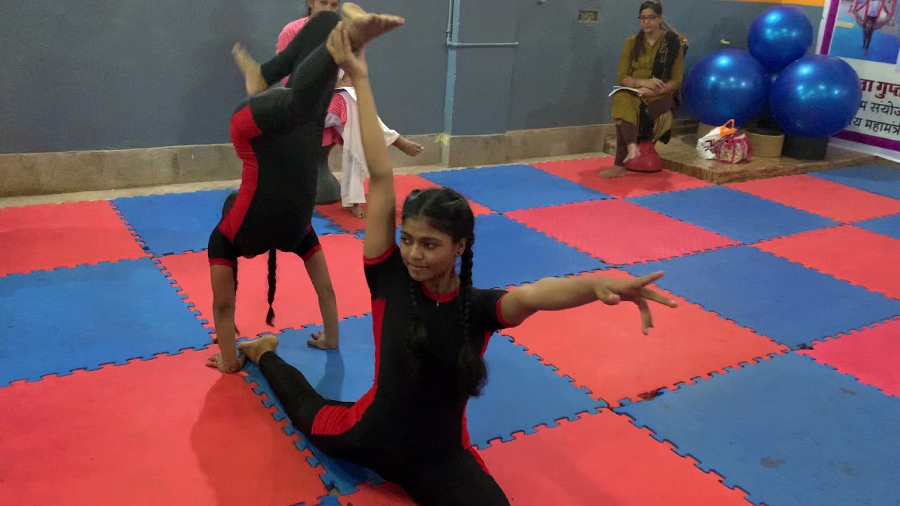 Artistic yoga pair Junior girls 14 to18 (Sneha Rajpoot & Ankita Prajapati)