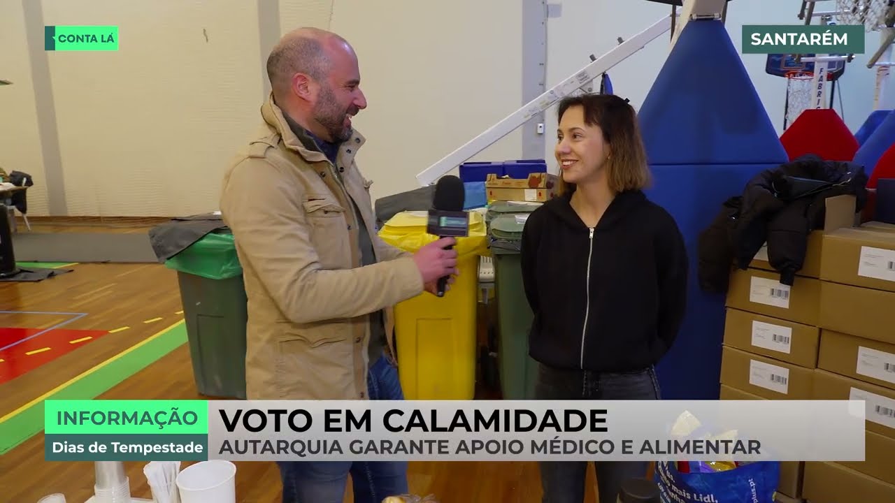 Cerca de 50 desalojados pernoitam no pavilhão de Santarém devido ao mau tempo