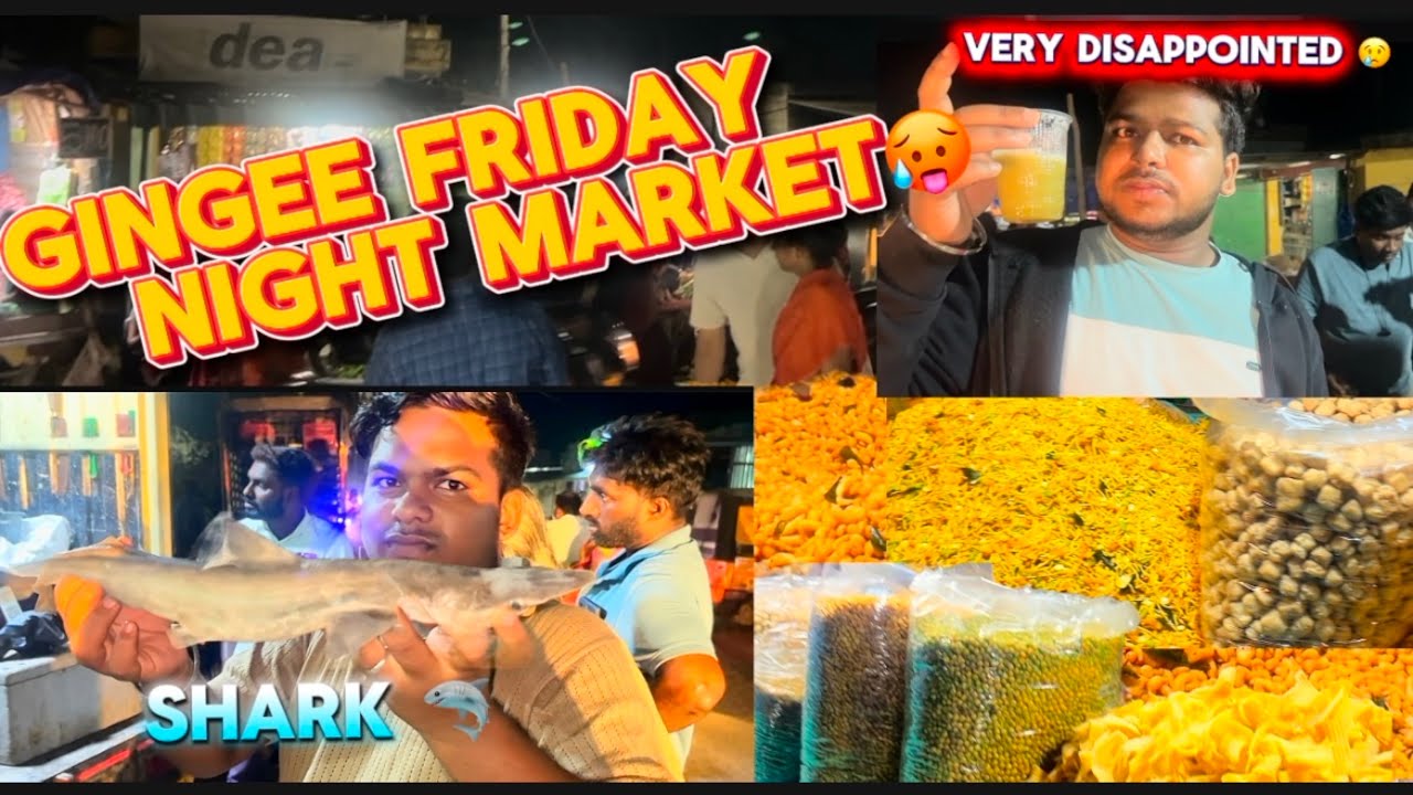 செஞ்சி வெள்ளிக்கிழமை சந்தை 🥵🦈🔥 | கிராம வாழ்க்கை முழு அனுபவம் |Friday  night market |village vlog 6