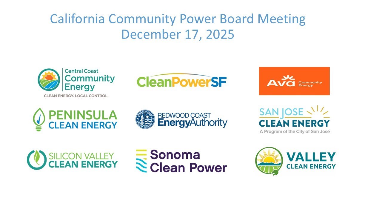 CA Community Power Board of Directors Meeting, Dec. 17, 2025