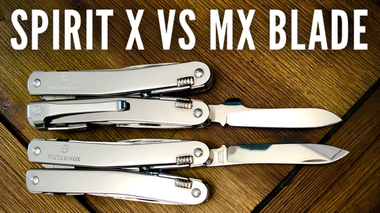 Сравнение лезвий мультитула SwissTool Spirit X и MX