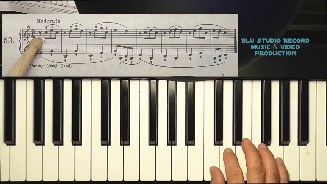 [62] Lezioni di pianoforte - School of piano - Piano lesson - Beyer esercizio 53 page 41