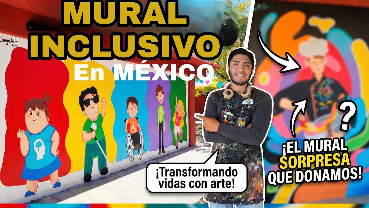 Le REGALÉ un Mural a esta Escuela ❤️ (El resultado te emocionará)