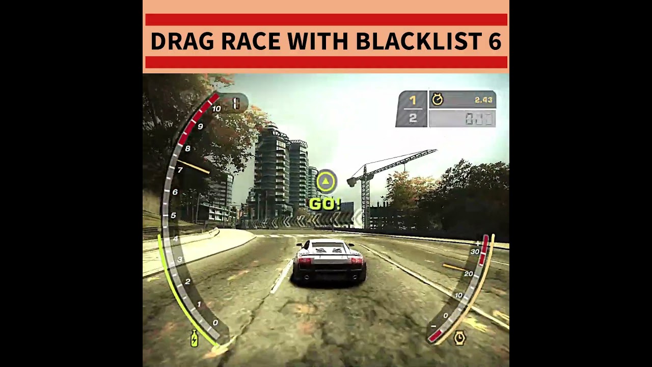 Lamborghini Gallardo in Drag Race | NFS Blacklist 6 #nfs #nfsunbound #nfsheat #gaming #nfsmw