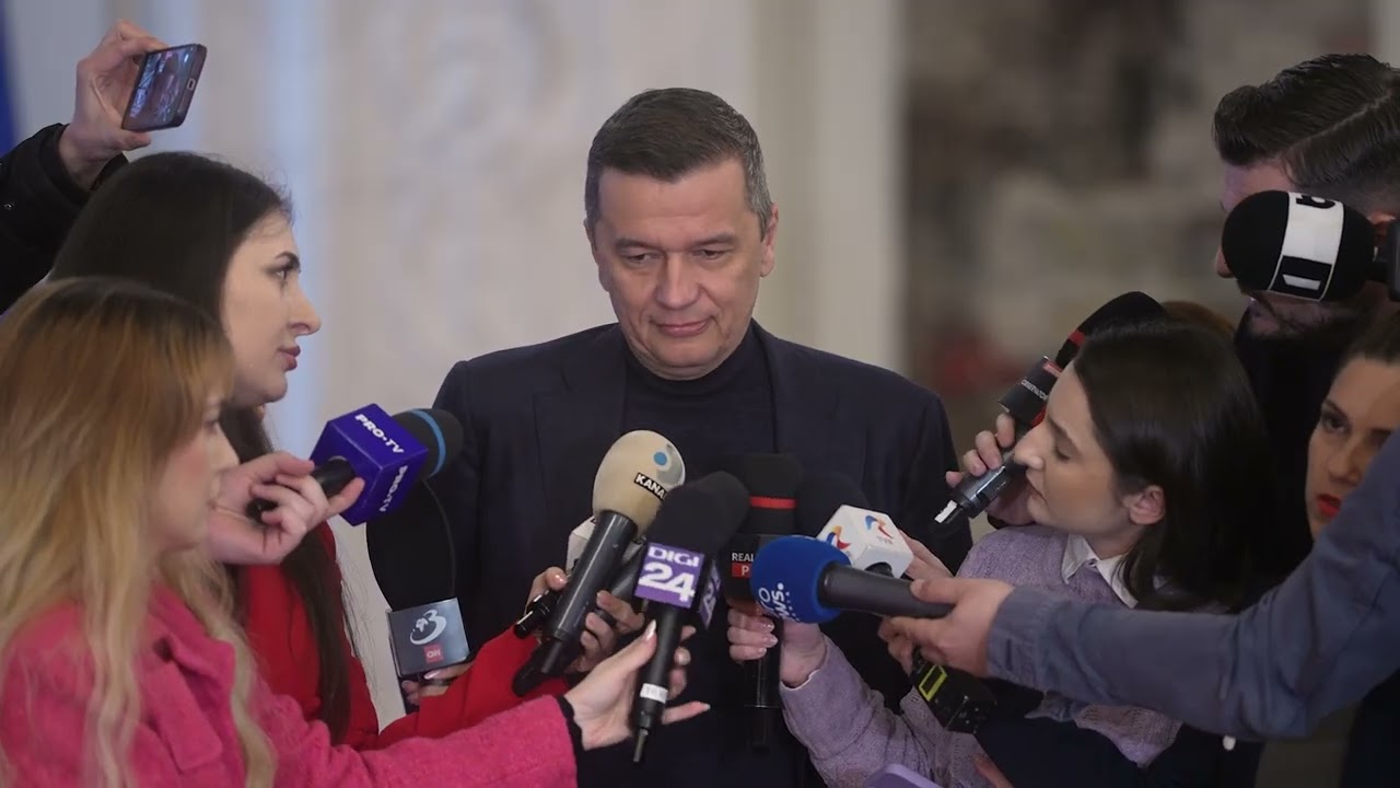 Declarații de presă susținute Sorin Grindeanu, la Parlament - 18.02.2026