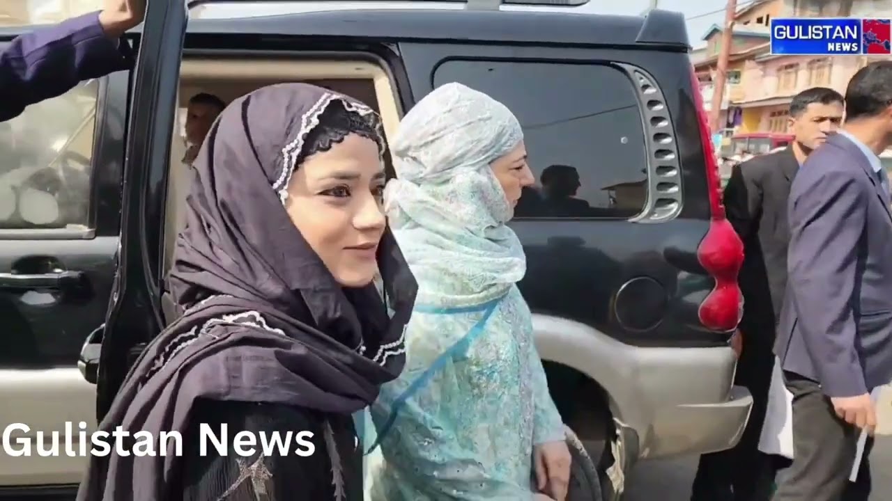 Mehbooba Mufti, with daughter and former MLA, attends Eid prayers.