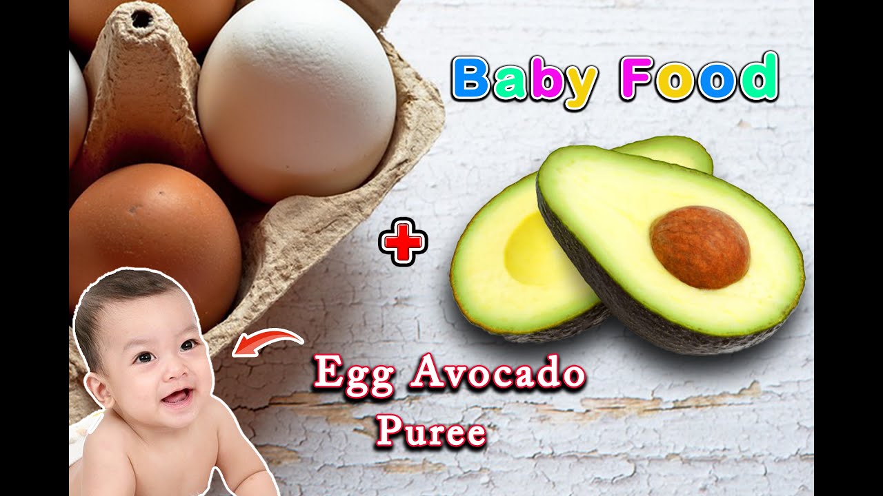Baby Food || Egg Avocado Puree for Babies || Avocado Puree || How to Make Organic Baby Food for Baby