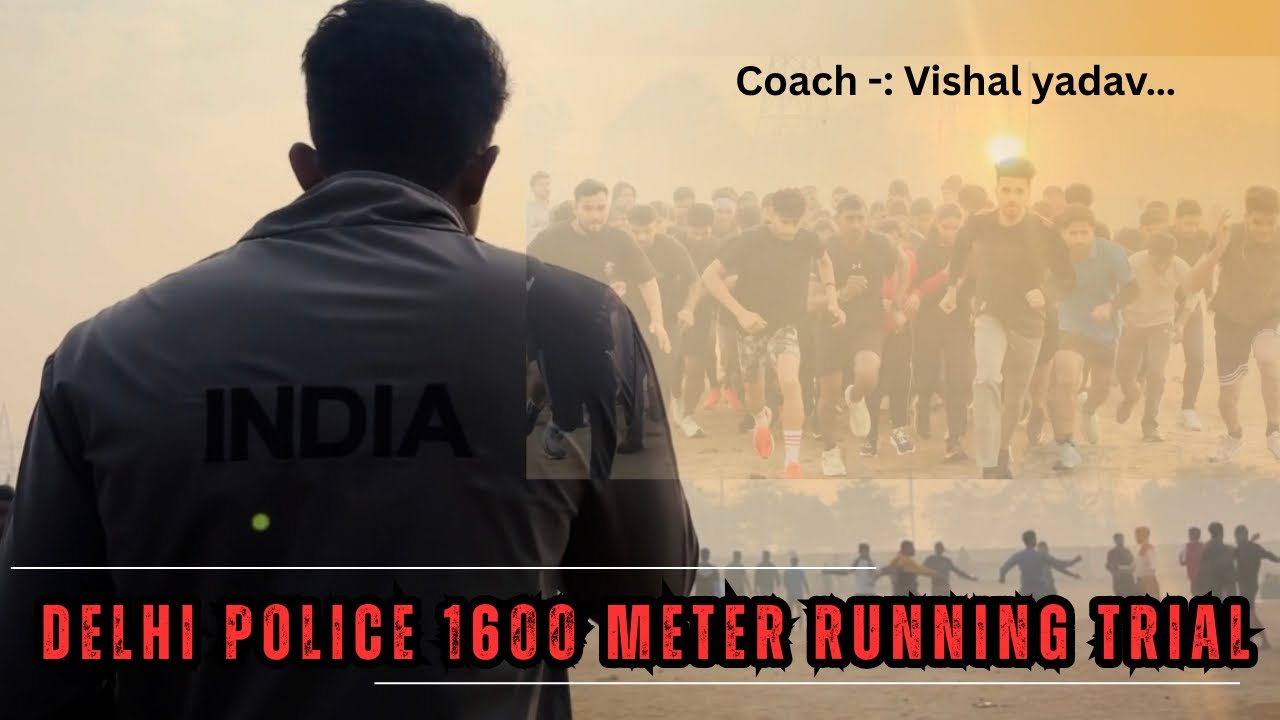 Delhi police 1600 मीटर Running || सभी ने दिखाया अपना दम 😱 #viral #delhipolice 