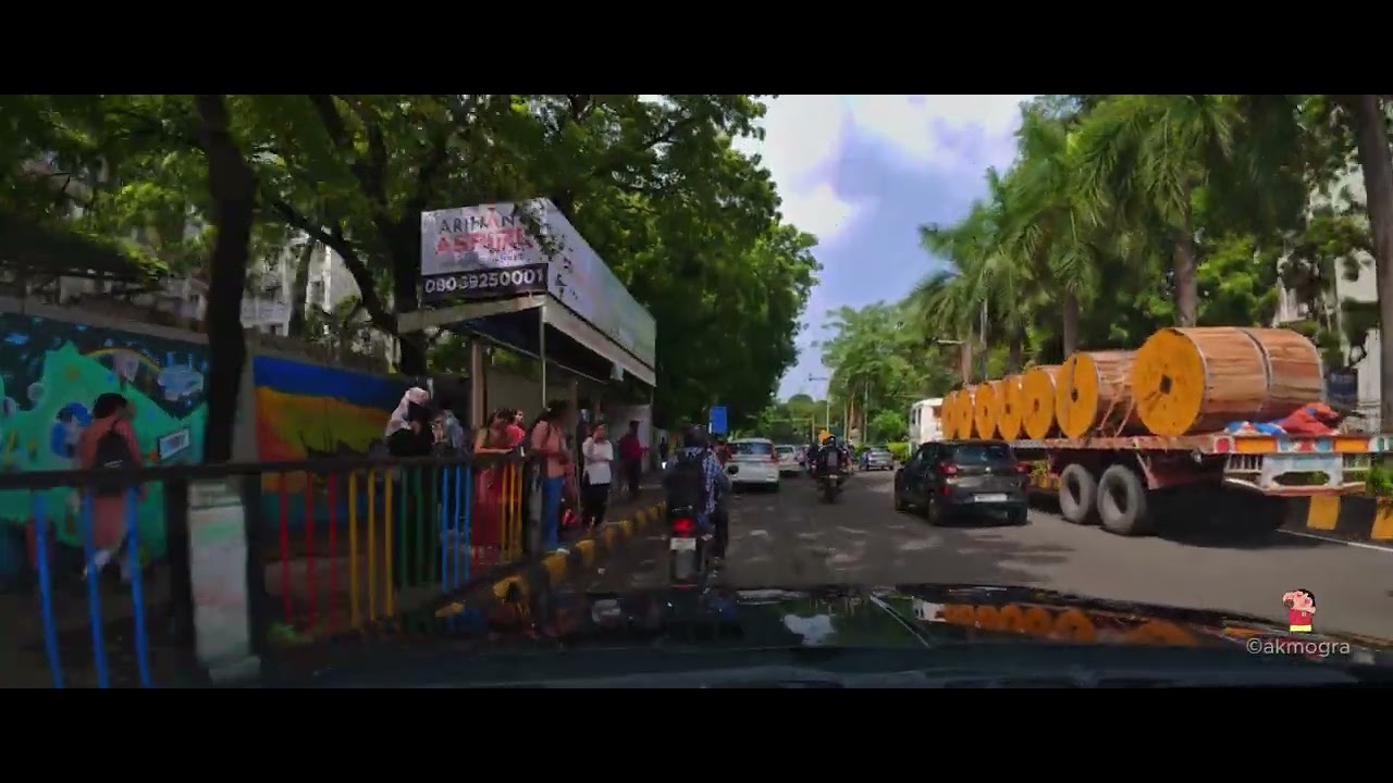 A Beautiful Morning & A Busy Road of CBD Belapur, Navi Mumbai #cinematic | 4K Drive