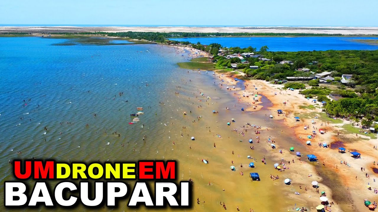 PRÁIA DO BACUPARÍ vista de DRONE
