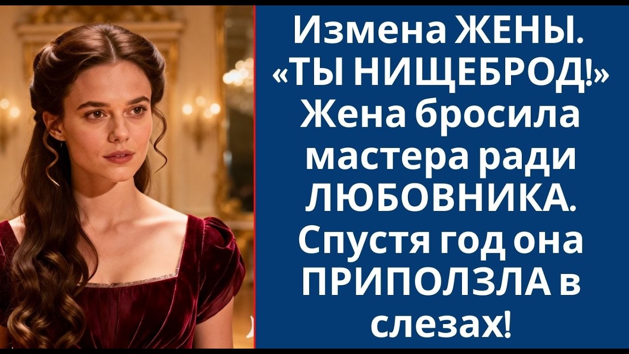 Измена ЖЕНЫ  «ТЫ НИЩЕБРОД!» Жена бросила мастера ради ЛЮБОВНИКА  Спустя год она ПРИПОЛЗЛА в слез