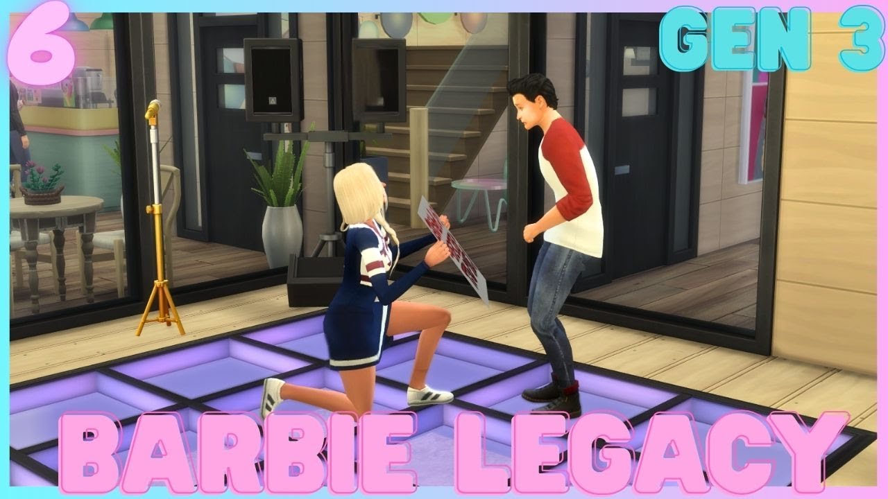 Испытание «Наследие Барби» в Sims 4! 3 поколение, 6 серия: Время предложения руки и сердца на вып...
