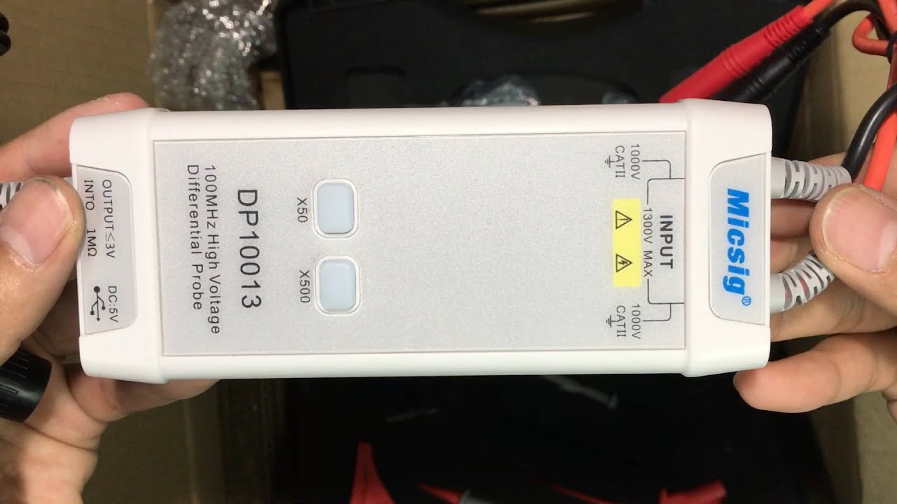 แกะกล่อง Current Probe,Differential probe Unboxing (Micsig CP2100B,DP10013)