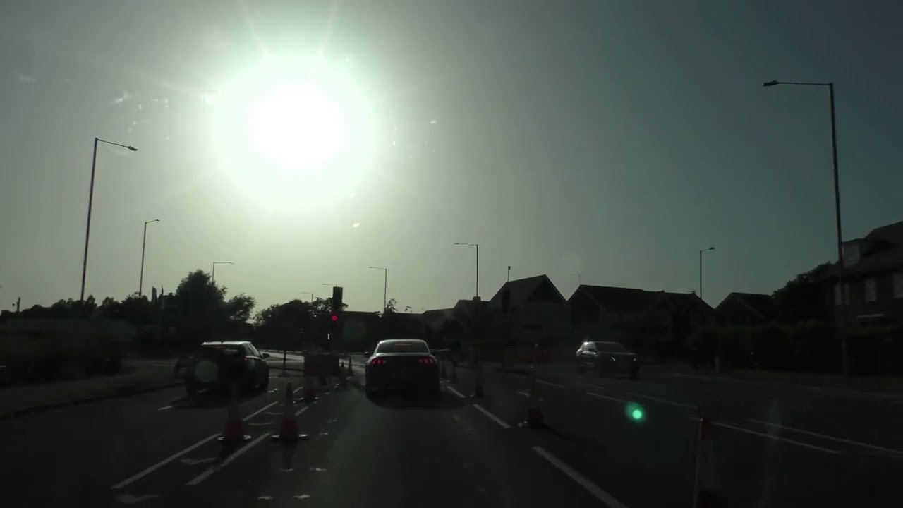 Driving On Tudor Way & Bromyard Road A44, Worcester, Worcestershire, UK 17th June 2022