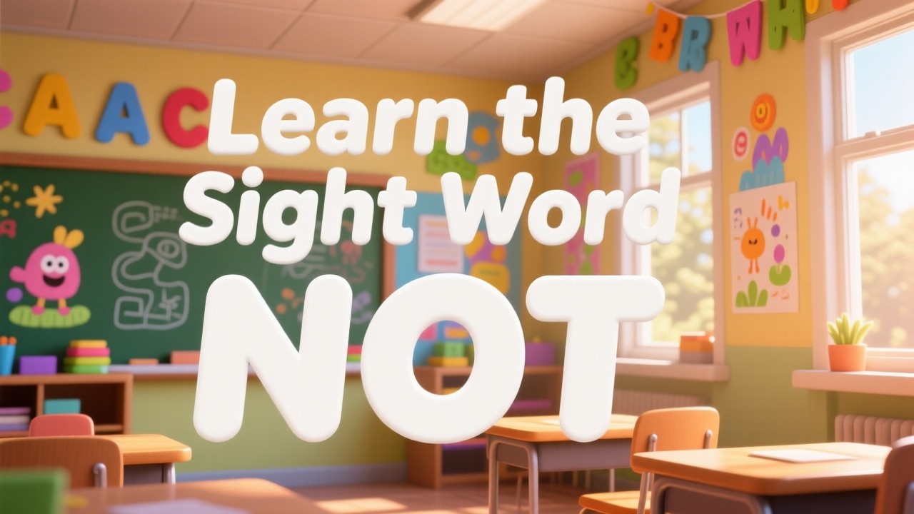 Learn the Sight Word NOT | Learn to Read | Preschool & Kindergarten | Sight Word Song for Kids