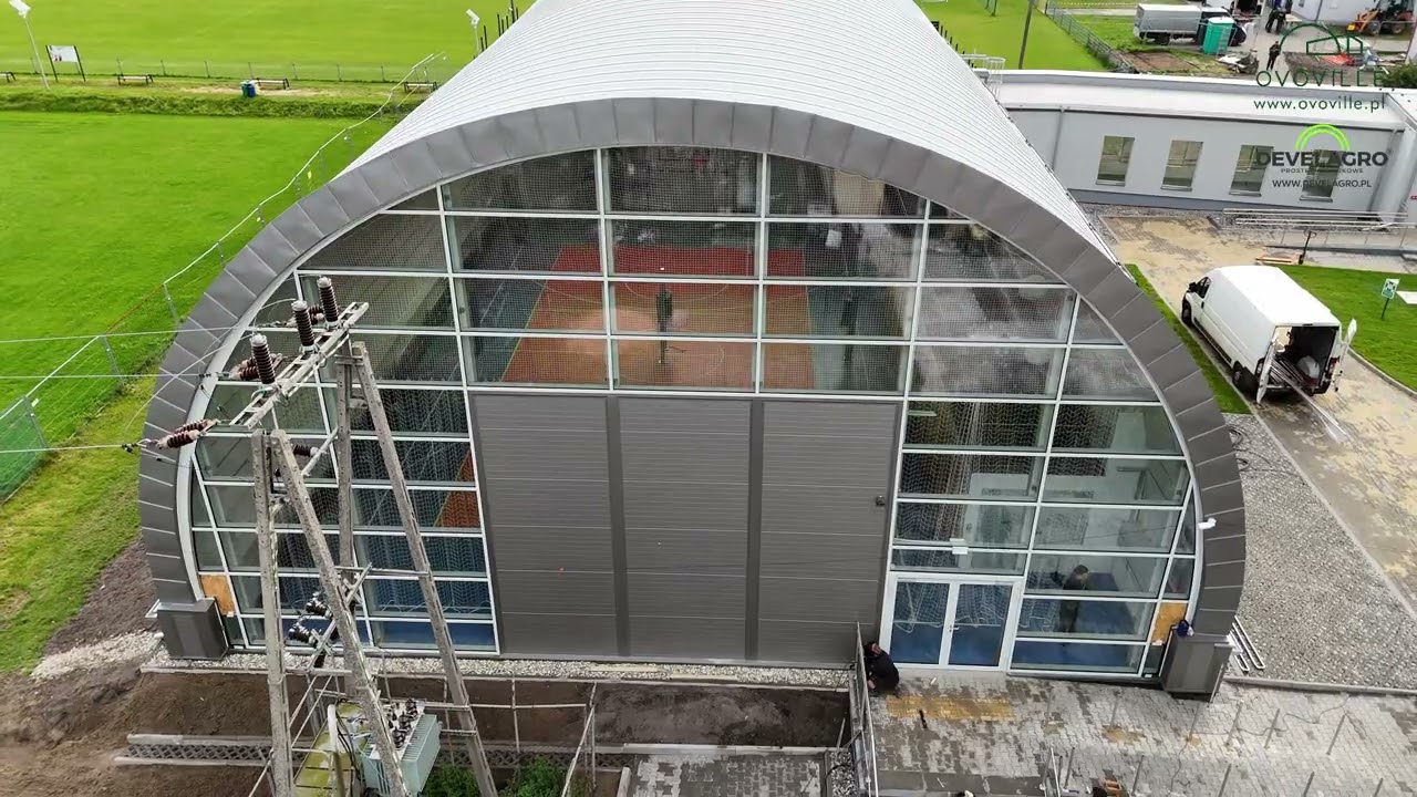 Budowa energooszczędnej hali sportowej w Technologii Develagro - HALE ŁUKOWE DEVELAGRO