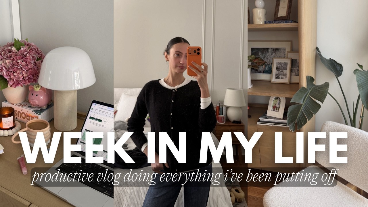 a week in my life doing everything i've been putting off 🧼 (deep cleaning, budgeting, more)