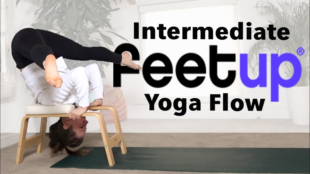 FeetUp® Trainer - Intermeditate Feetup Yoga - Minimal Cues Yoga Flow - YogaCandi