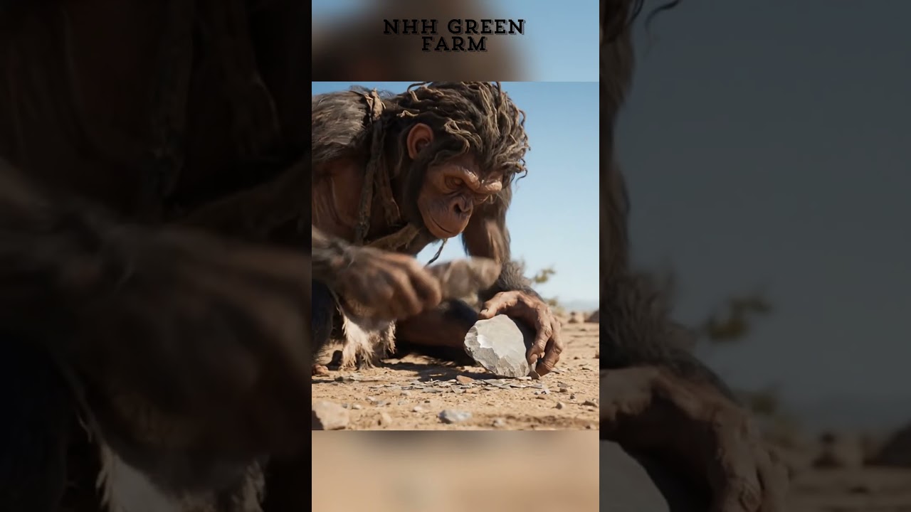 How Did Early Humans Create the First Weapons? #earlyhumans #3millionyearsago #shorts #vairal