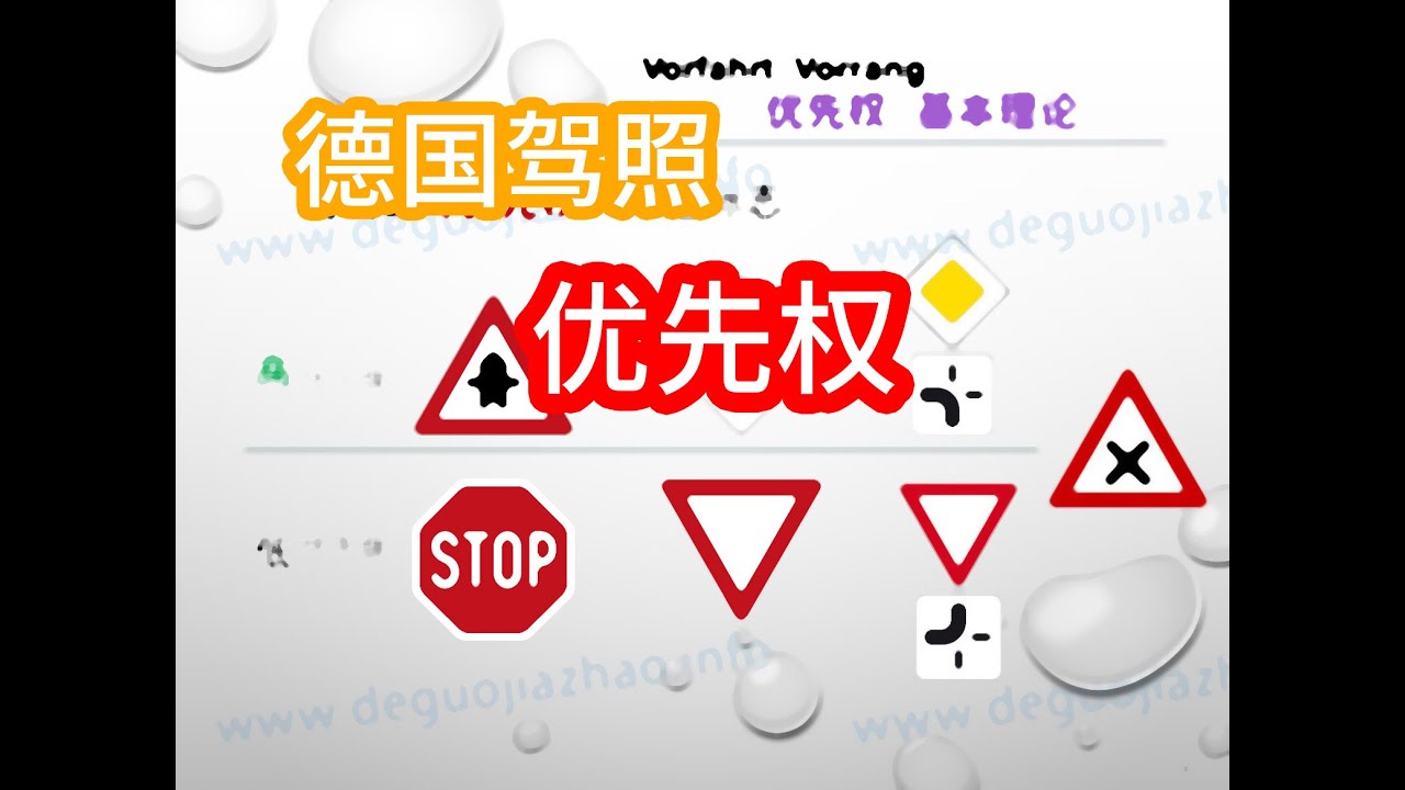【德国驾照】#001# 优先权的基础理论 （中文字幕）