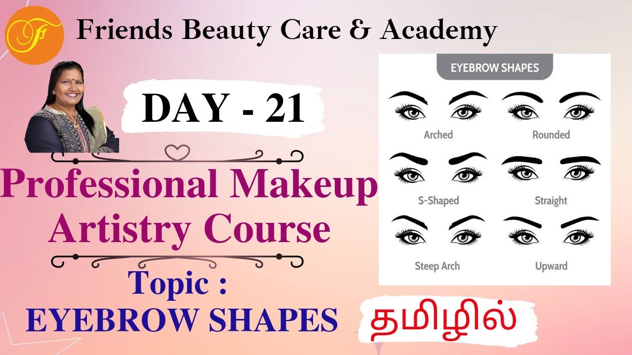 PROFESSIONAL MAKEUP ARTISTRY COURSE FREE 100 DAYS CLASSES | DAY 21 EYEBROW SHAPE | VASUGIMANIVANNAN